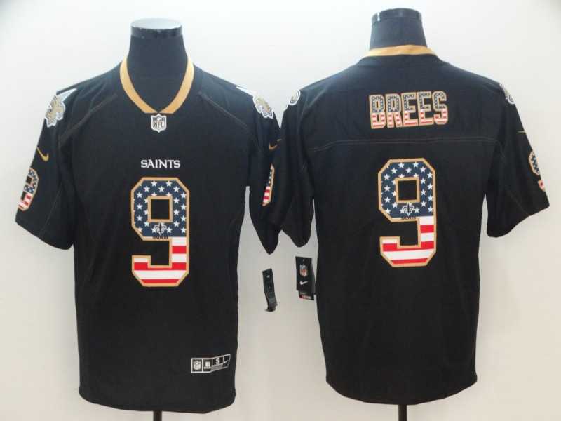 Nike Saints 9 Drew Brees Black USA Flag Fashion Limited Jersey,We sell and wholesale Nike Saints 9 Drew Brees Black USA Flag Fashion Limited Jersey on line form chian!